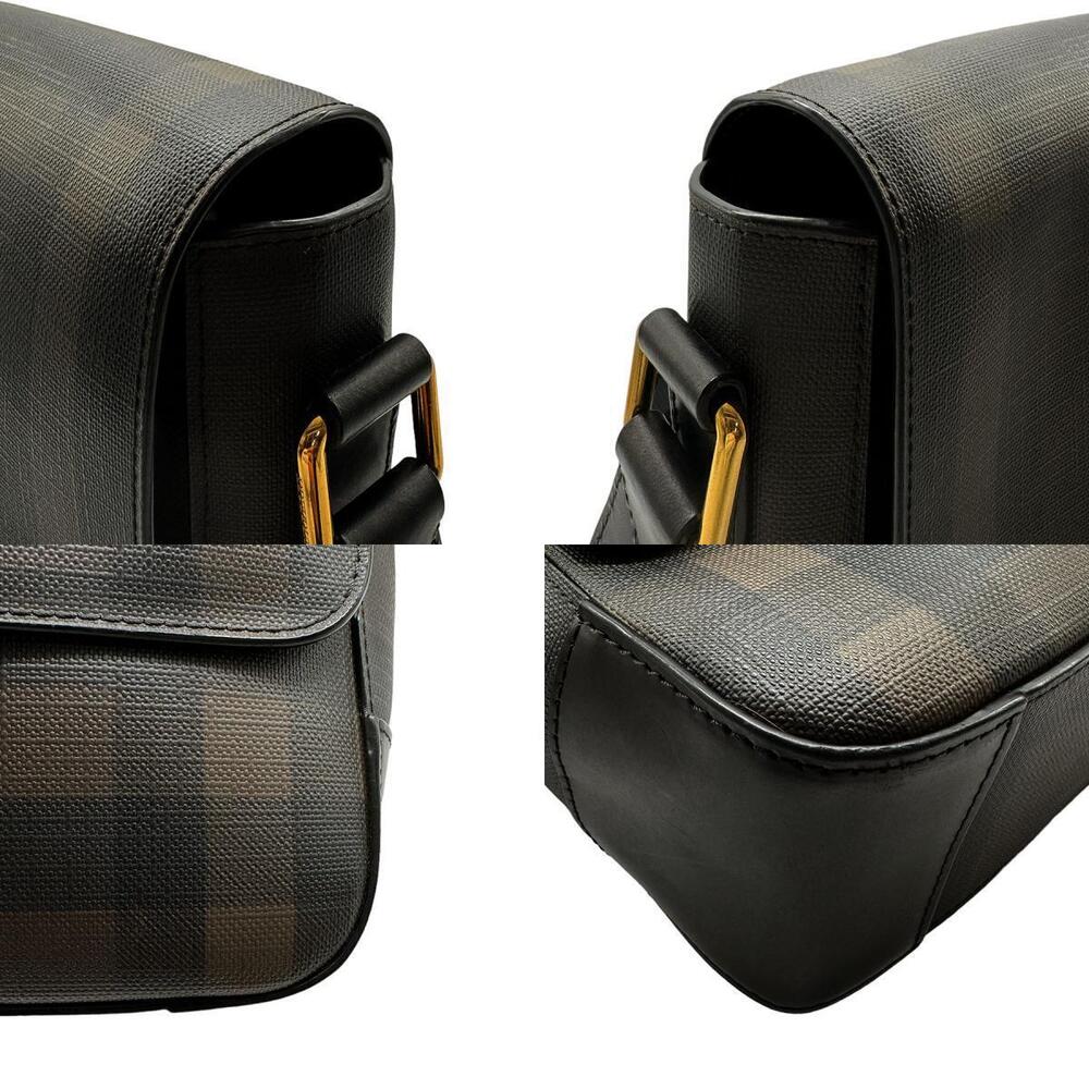 Burberry coated canvas shoulder bag dark gray - Picture 3 of 4